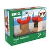 Brio - Wooden Train Tracks - Decorated Bridge Supports - Set of 2 - Mixed