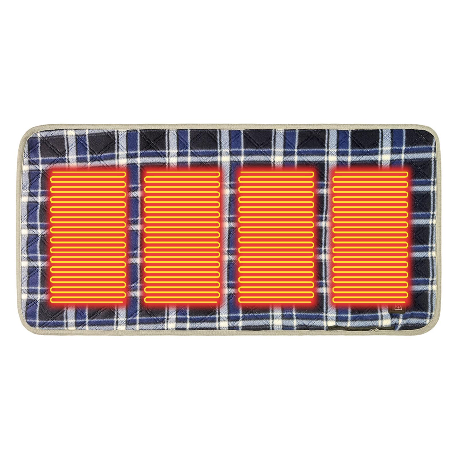 

5V USB Heating Pad Seat Warmer Power Bank Not Included Heated Seat Cushion Foldable Heating Cushion for Outdoor Camping Office синий