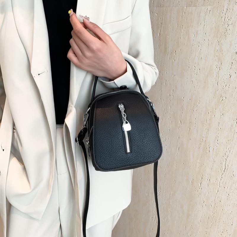 New Fashionable Solid Color Small Bag Women's Simple Shoulder Women's Bag Commuter Casual Messenger Handbag