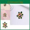 Eyecatching Cartoon Turtle Brooch Unique Alloy Pin For Rock Enthusiasts Music