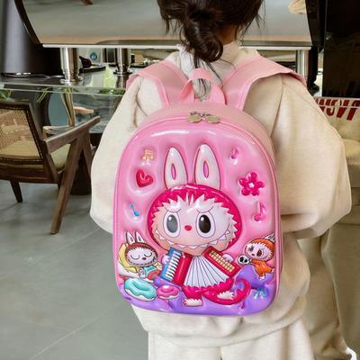 Mochila escolar, mochila escolar, meninos e meninas, mochila rabub de ombro duplo, mochila nova fofa de desenho animado.