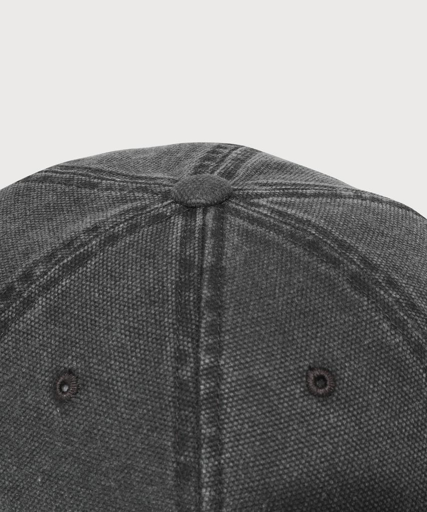 COVERNAT [Cozy Fit] Symbol Logo Oxford Washed Ball Cap Black