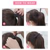 Straight Synthetic Clip In Drawstring Ponytail Hairpieces for Women Hair Extension