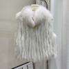 Fox hair, car strips, vest, fur jacket, women's autumn and winter new vest, warm, young and thin