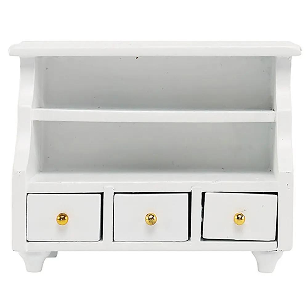 1:12 Dollhouse Furniture Miniature Television Bookshelf Bed Sofa Wooden TV Cabinet Chair Bedside Lamp Dolls House Accessories
