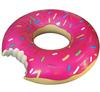 [NODC] Aufblasbarer Ring, 120cm Durchmesser, Erwachsenengröße, Donut Schwimmring, PinkBraun (Erdbeere)