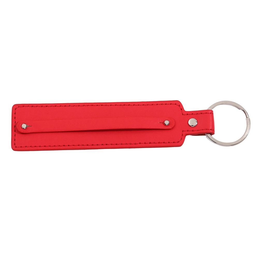 Artificial Leather PU Leather Key Ring Anti-Drop Leather Key Chain Durable Key Strap  Gift красный