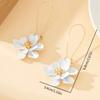 South Korea Ins Fashion Sweet Temperament Flowers Drop Earrings Ladies Personalized Creative Wedding Accessories Gift
