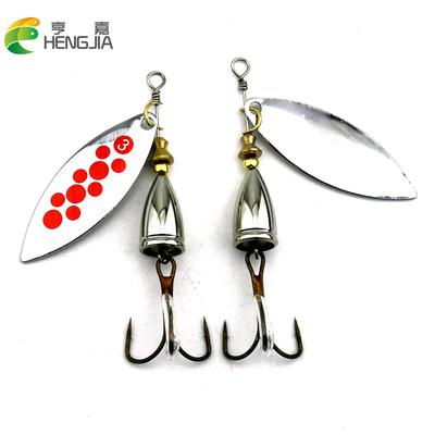 1pc 8,2 cm/14,3g Künstliche Köder Metall Angeln Lockt Haken Spinner Löffel Rotierenden Pailletten Köder Tackle