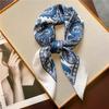Foulard en soie motif cachemire européen: Carré 70cm Imprimé Rétro pour Femmes – Bandeau, Attache Cheveux, Foulard de Cou