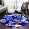 1pc Sonic1 Print Round Carpet Chair Round Carpet Suitable for Bedroom Living Room Home Decorative Carpet