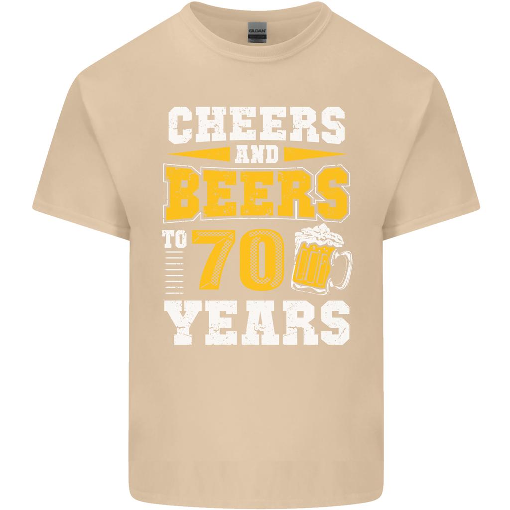 70th Birthday 70 Year Old Funny Alcohol Unisexs Light Cotton TShirt