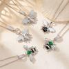 Necklace - Bee Butterfly Necklace - Accessory with Oil Droplets - Small-scale High-end Style - Collar Chain