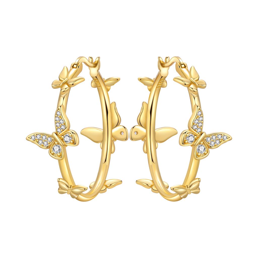 Orstarry S925 Silver 18k Gold Modern Square Hoop Earrings For Women Trendy Jewelry Anniversary Gifts