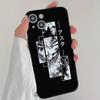 Anime B-Black Clover Phone Case Cool Black Silicone Soft For IPhone 16 15 14 13 12 11 X XR Plus Pro Max Plus