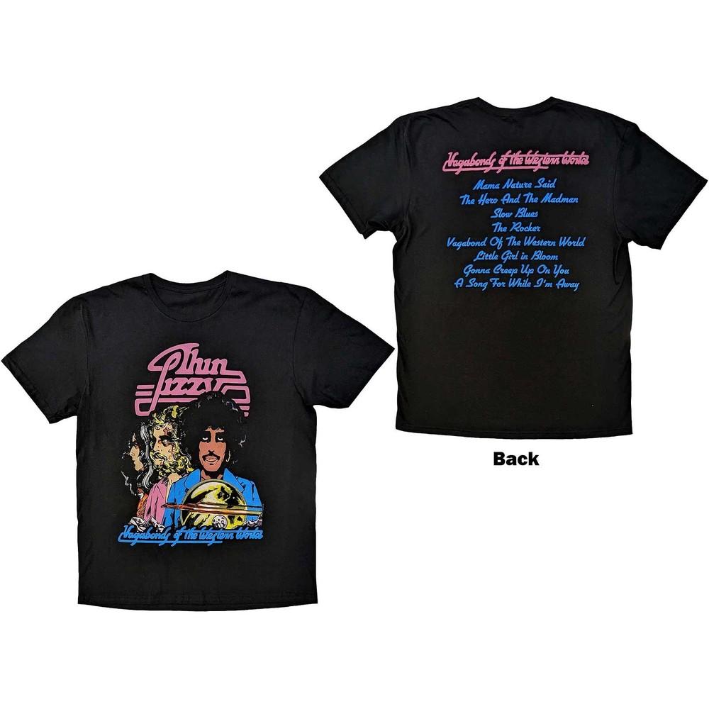 2 Sides Vagabonds Tracklist Thin Lizzy Tour Shirt Black Unisex S-5XL 1H0373 Unisex T-Shirt XL