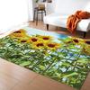 Positive Sunflower Large Carpet Rug for Home Living Room Bedroom Sofa Doormat Decor Kids Play Area Rug Carpet Non-slip Floor Mat