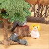 6Pcs Cute Mini Cartoon Cat Ornaments, Car Screen Edge Decoration, Cat Micro Landscape Model Cute Car Accessories Gifts