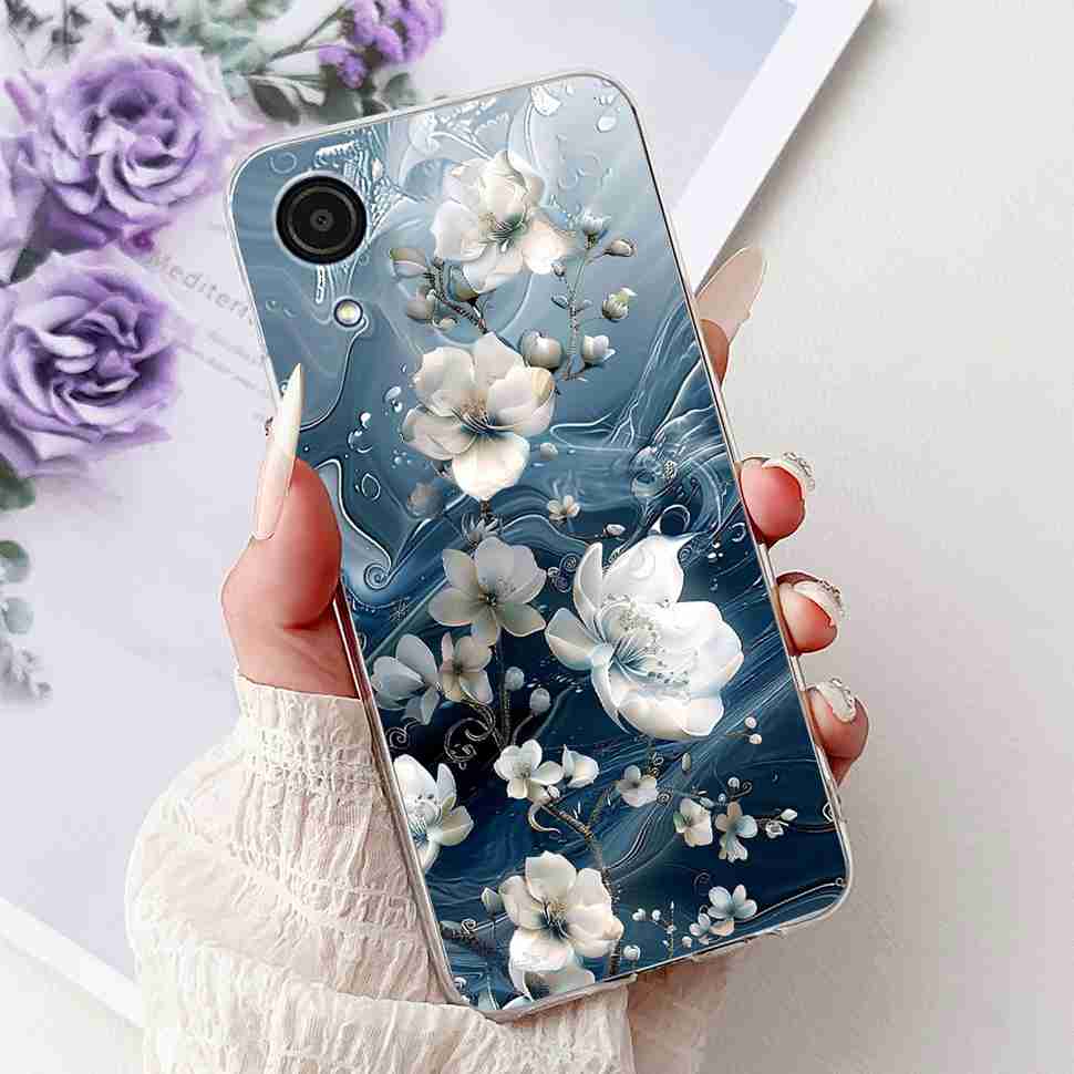 For Samsung Galaxy A03 Core 6.5" SM-A032F Soft Silicone TPU Cover For Samsung A03 Core 4G SM-A032M Fashion Flower Phone Cases