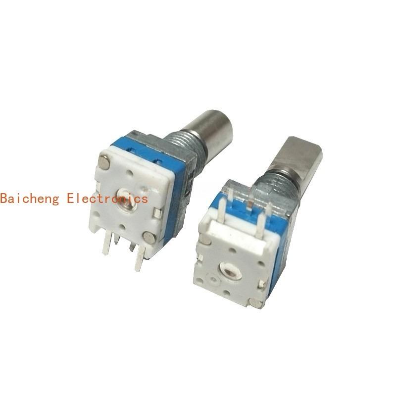 10PCS Encoder 09 Walkie Talkie with Press Switch 20 Positioning 20 Pulse Potentiometer 5-pin 17 Half Shaft