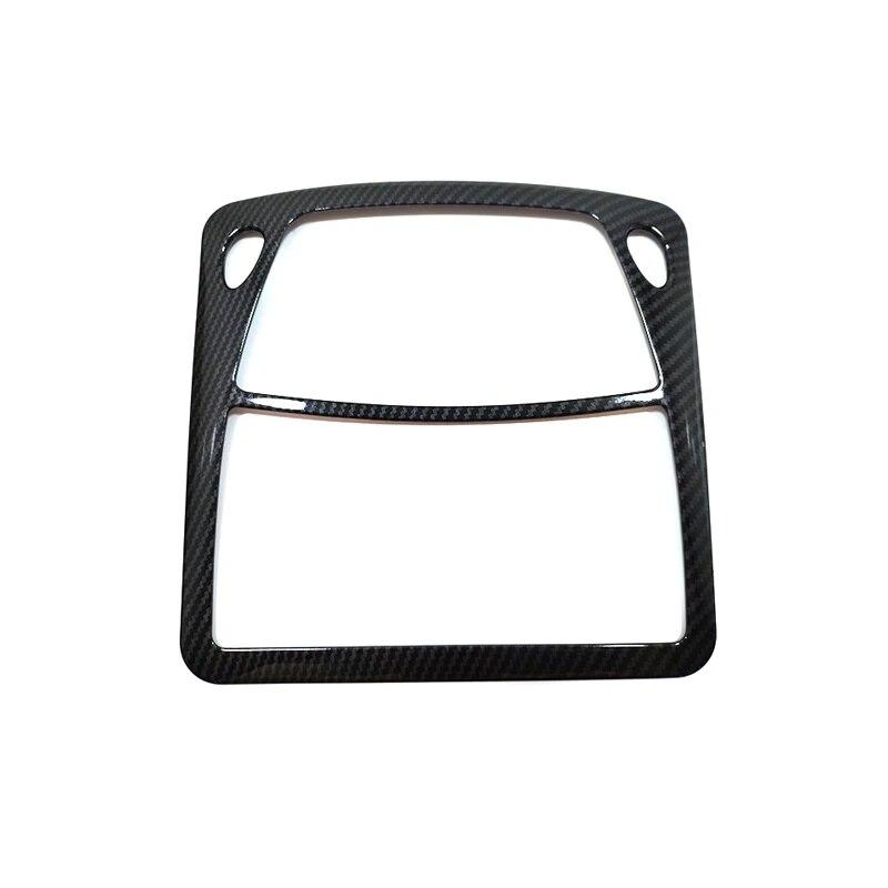 For Nissan X-trail T32 Rogue Murano Sentra Pathfinder Front Rear Reading Lampshade Light Cover Trim ABS Carbon/Chrome 2015-2018