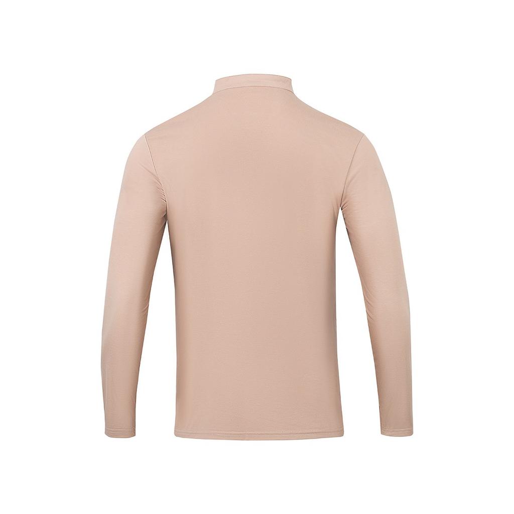 Pánská jarní a podzimní pánská košile se stojáčkem, ležérní sportovní košile s dlouhým rukávem Henley