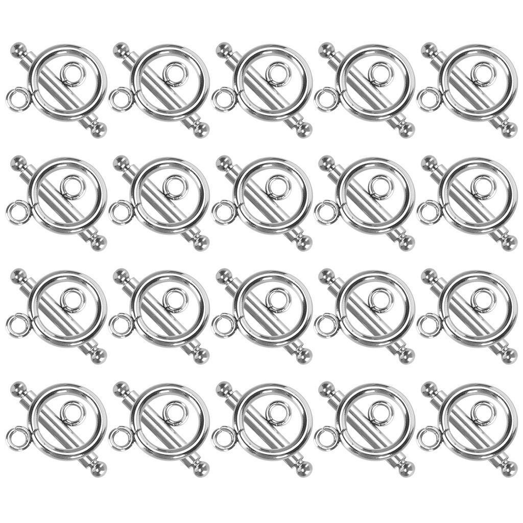 20 Set Bracelet Toggle Clasps Stainless Steel OT Buckle Necklace DIY Jewelry Making Supplies