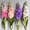 Big Artificial Hyacinth Violet Flower Branch Fleurs Artificielles for Home Wedding Decoration Fake Flowers