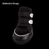 Dog Shoes for Large Dogs with Reflective Straps, Dog Boots for Winter, Dog Boots & Paw Protectors with Nonslip Sole (4PCS/Set)