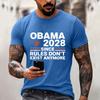 Men's Funny Letter Print Casual Loose Fit Graphic Tee Shirt for Everyday Wear