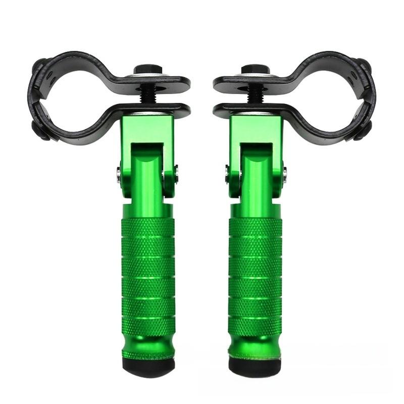 Klappbare Hinterradrasten mit Stützstrebe CNC-gefräst für Motorräder und Elektrofahrräder Kompatibel mit 31 33mm Rahmenrohren