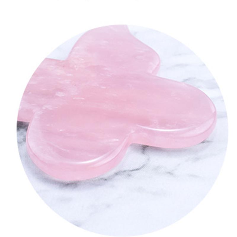 Natural Butterfly shaped Crystal Gua Sha Board Quartz Jade Scraping Board Face Lift Acupuncture Skin Care Tools