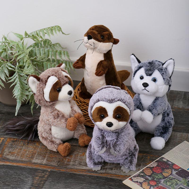 Cute Otter Sloth Raccoon Cartoon Plush Doll For Kids And Collectors