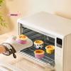 10/20/50Pcs round Baking Cups with Lids Reusable Tin Paper Foil Cupcake Cups for Desserts Flans Mini Cakes Bread Mould Custard
