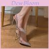 Classic Transparent Pvc Open Toe High Heels For Women With Slim Profile For Summer Fashion