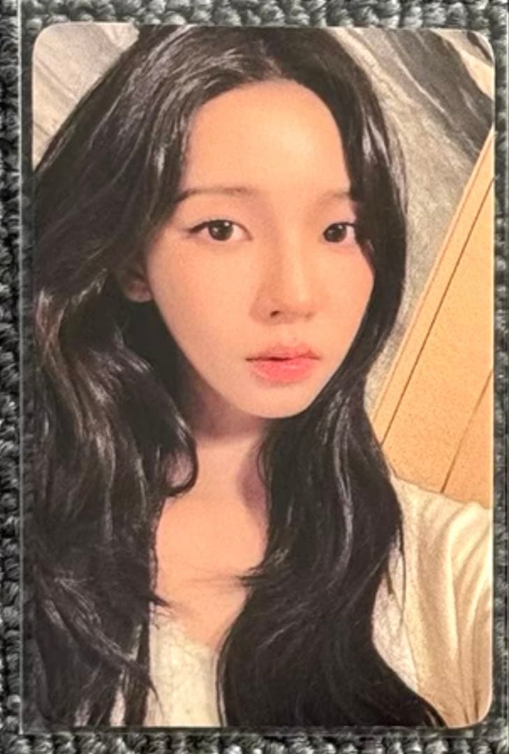 [USED] aespa Karina LEMONADE EVERLINE Autograph Session Bonus Trading Card
