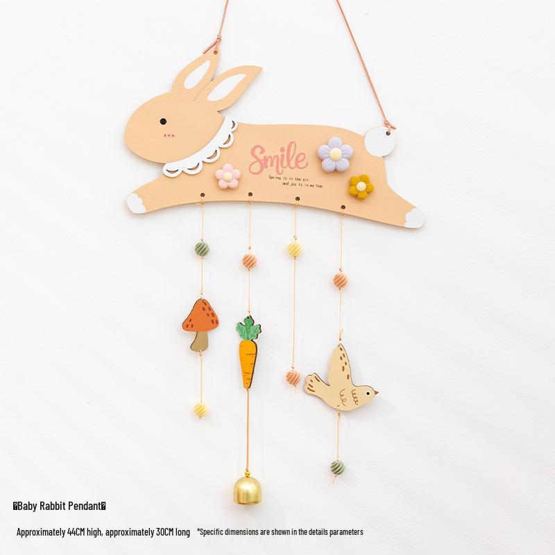 

A Ying Spring High-End Living Room Wall Décor & Children s Room Wardrobe Bell Pendant Juvenile Rabbit Pendant