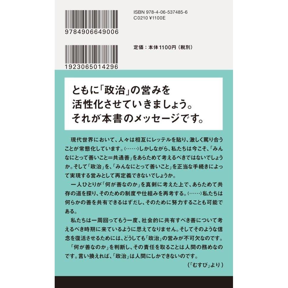 Kodansha Gendai Shinsho 2811 What Is Politics Japanese Non-Fiction Book by Kodansha