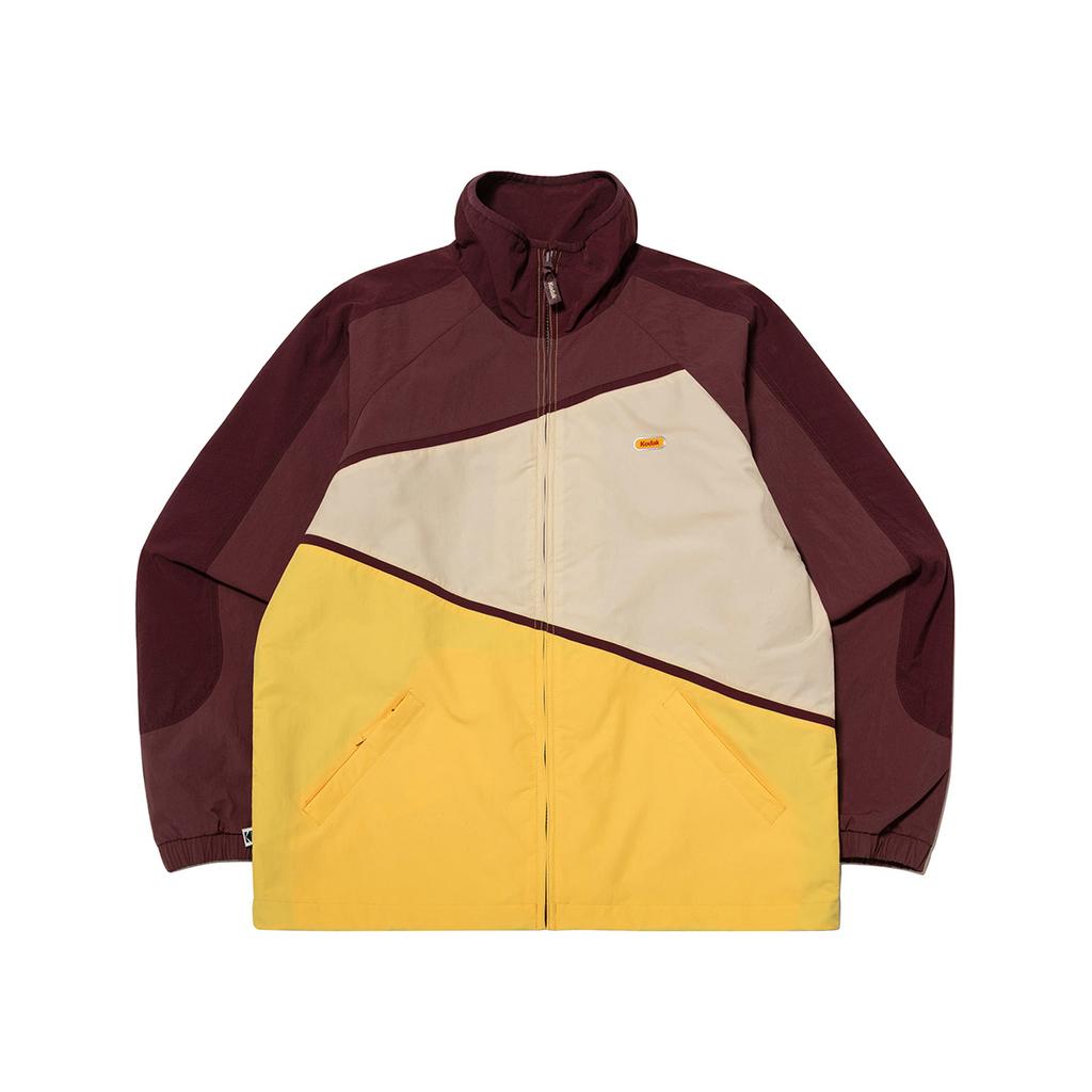 Kodak K-Colorblock Stand Neck Jacket Burgundy