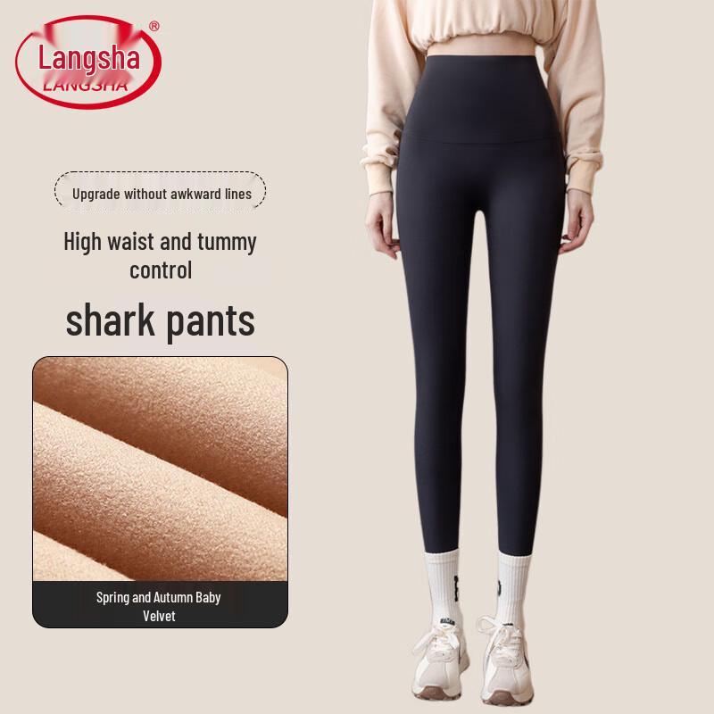 Langsha Women's High-Waist Shark Leggings