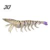 Flexible Fishing Baits 9.5cm/4.8g TPE Soft Bionic Shrimp Bait, Realistic Glitter Lure, Simulation Lifelike Swimming Prawn Swim Bait for Freshwater