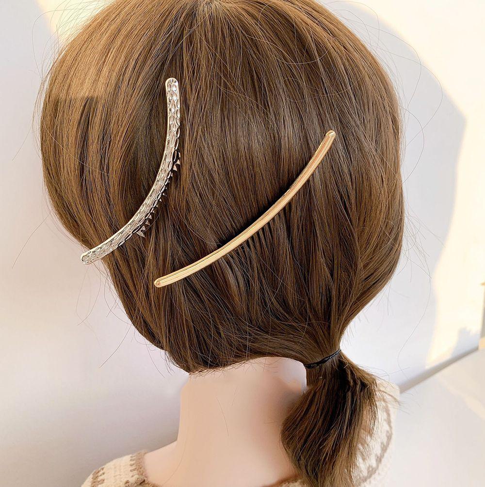 

Headwear Hair Comb Zinc Zinc Alloy Gold Color Hair Clips Korean Style Hairpin Hair Accessories Deer Horn Comb gold-B