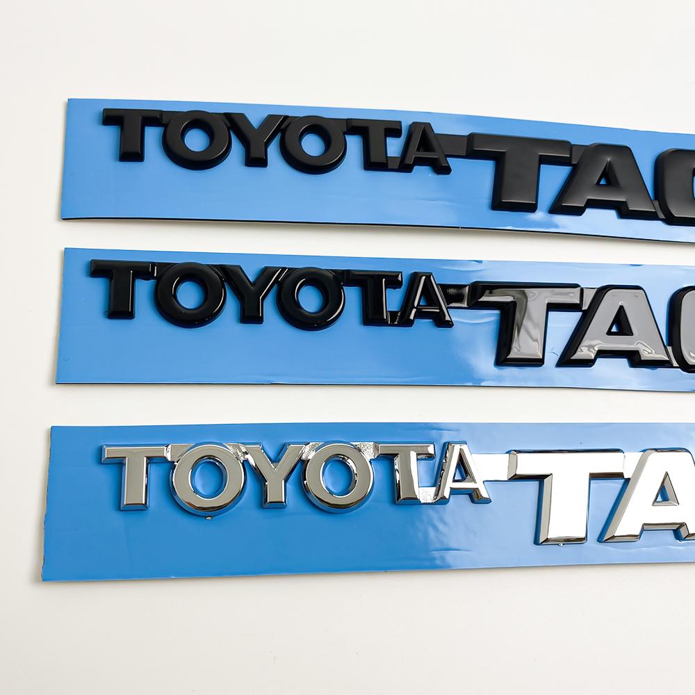 Toyota TACOMA EMBLEMS 1995-2004 FRONT DOOR CHROME BADGES Symbol Logo Name
