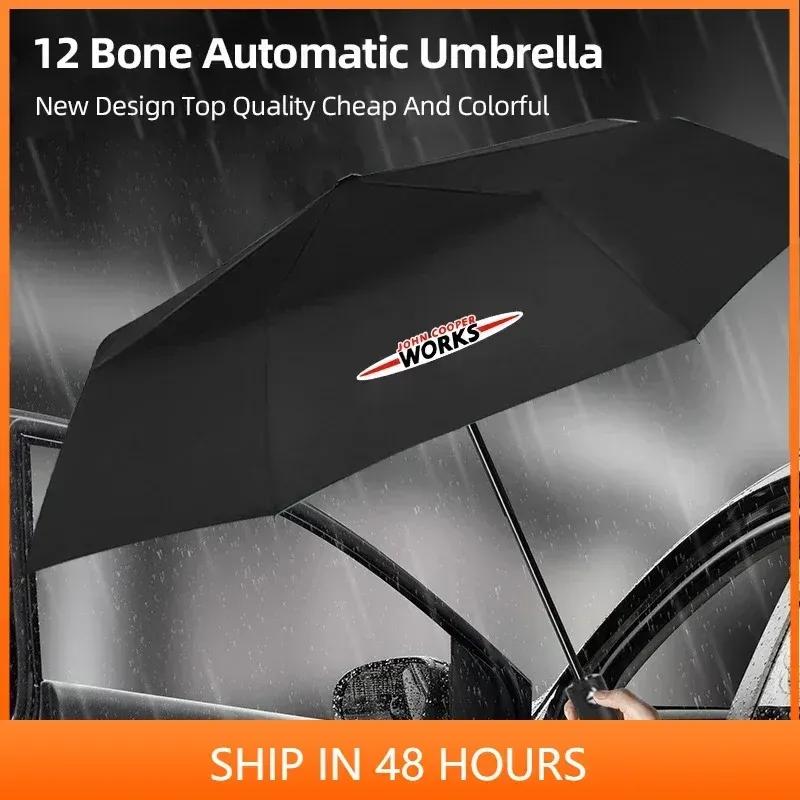 -Auto Vollautomatischer Faltbarer Regenschirm Sonnenschirm Zubehör Für MINI WORKS Cooper R56 F50 F55 F56 R50 R53 R55 R57 R58 R59 R60 JCW