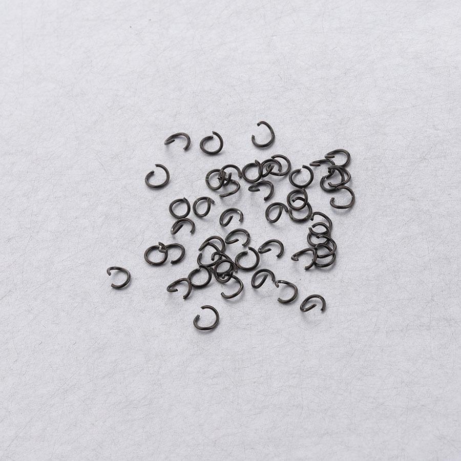 0.5*3.5mm Steel Plated True Gold/Rose Gold Stainless Steel Open Rings, 100 Pcs/pack