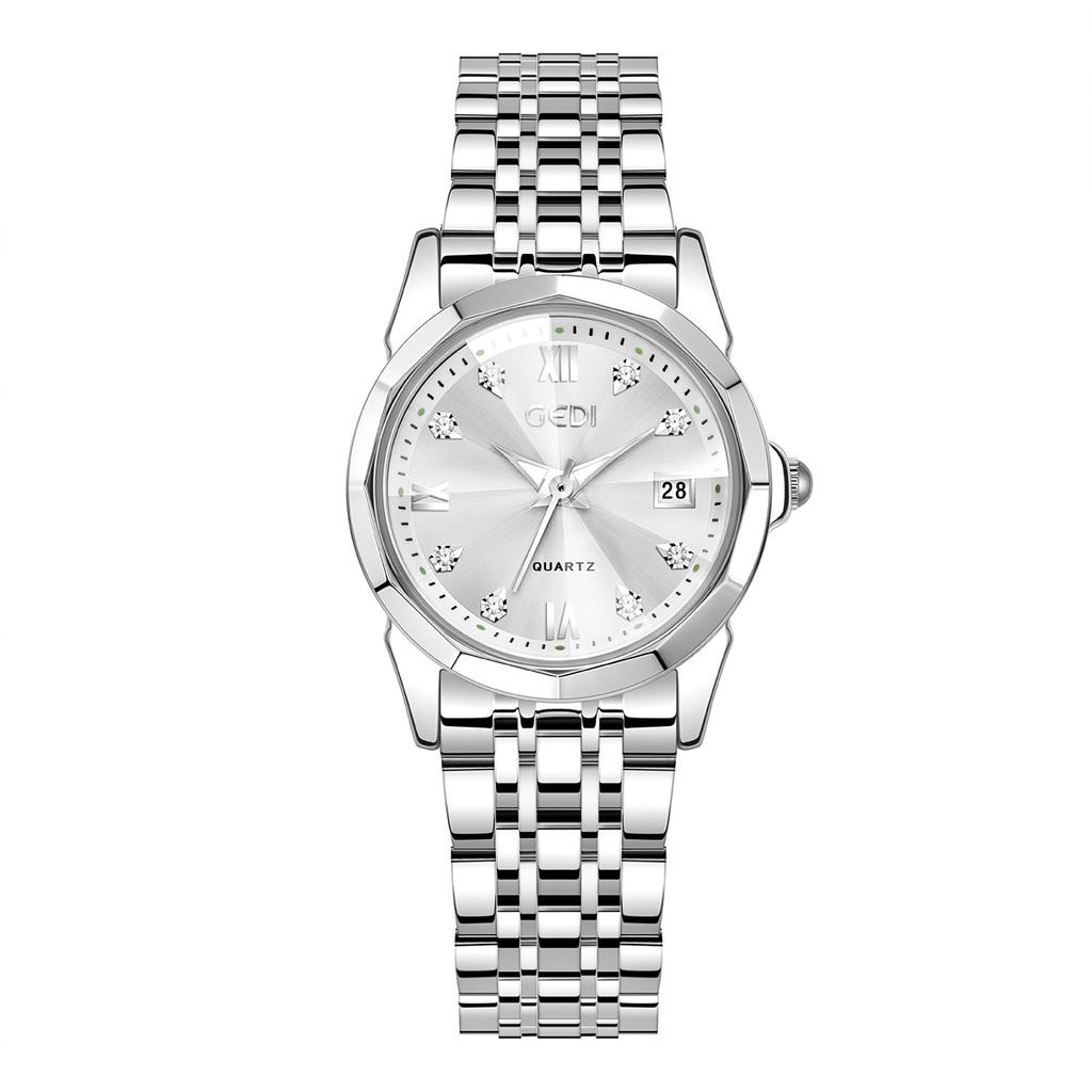 Steel Belt Watch, Women'S High-Value Rhombus Mirror Watch, Guangzhou Light Luxury Waterproof Calendar Watch