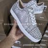 Klinknagel schoenen rode zool neus stud voetbalschoenen casual koppel trend mode veelzijdig veterschoenen board schoenen