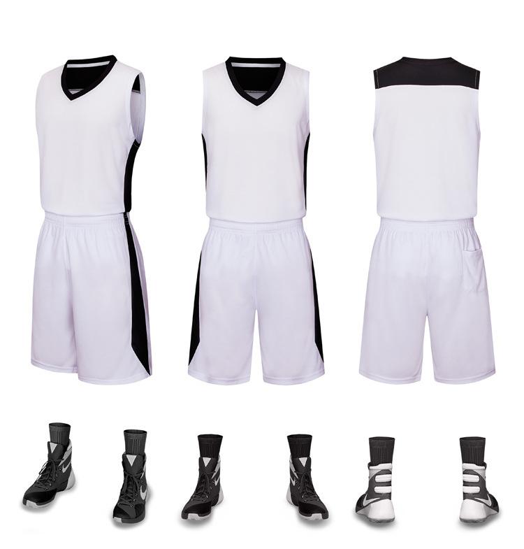 Wholesale college basketball suit, children s sports game training suit, basketball suit vest, children s jersey Children s size 8 белый