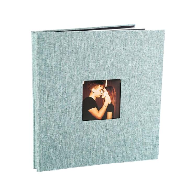Album Fotografico Pagine Adesive Scrapbook Album per Foto Copertina in Lino Fai da Te Album 40 Pagine per Regalo Famiglia Matrimonio