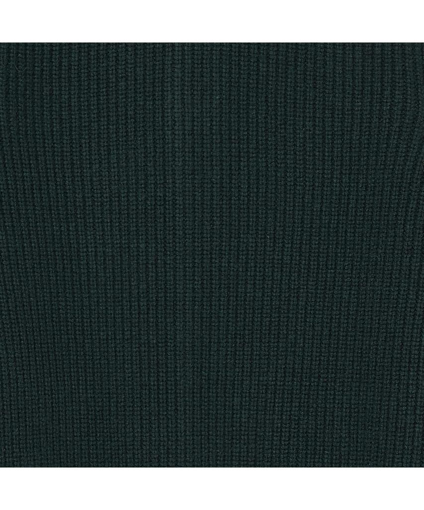 IOLO Merino Wool Knit Fur Jacket_Dark Green